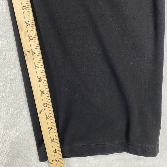 Eileen Fisher Black Stretch Pants Womens M (32x27) Tencel Blend Wide Leg Comfort - Picture 8 of 10